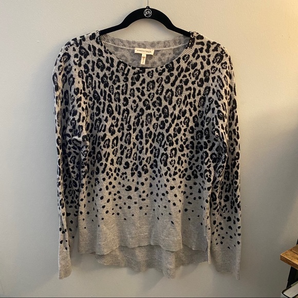 Rebecca Taylor Wool Blend Leopard Sweater - Picture 3 of 4